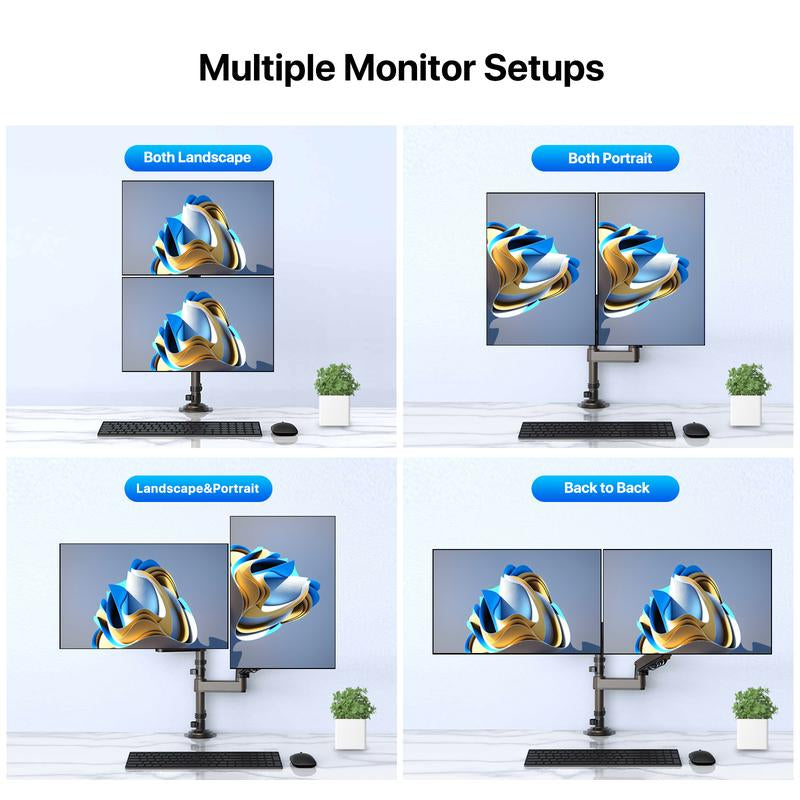 Stackable Dual Gaming Monitor Arm