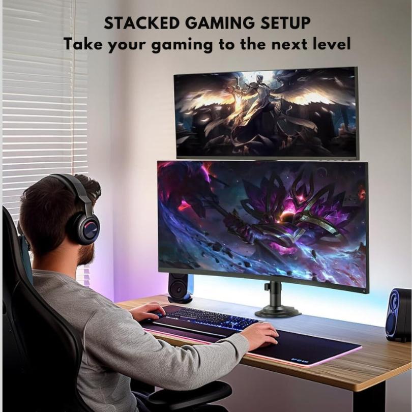 Stackable Dual Gaming Monitor Arm